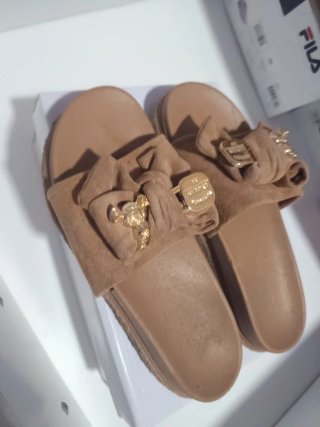 Sandalias Beige con Lazo