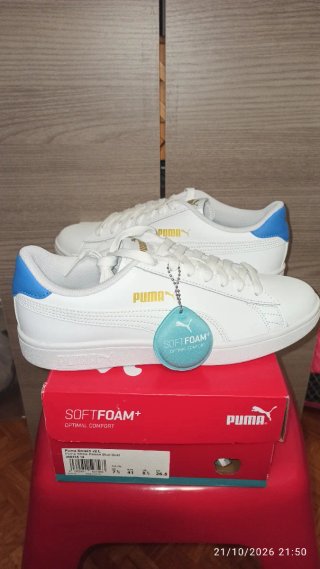 Sneakers Puma Smash V2 L Blanco Azul