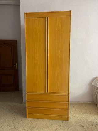 Armario de madera con 2 puertas
