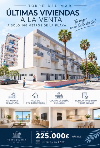 ÚLTIMAS VIVIENDAS DE OBRA NUEVA EN TORRE DEL MAR