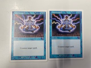 2 Cartas Magic Counterspell (Séptima Edición)