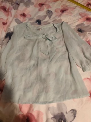 Blusa MS Mode Azul Clarito con Lazada