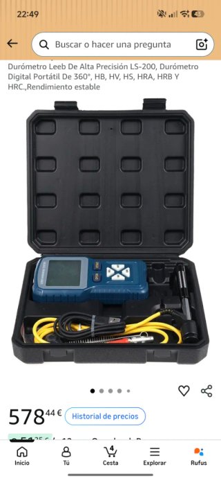 Durómetro Digital Portátil Leeb LS-200