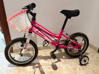 Bicicleta Infantil Rosa con Cesta