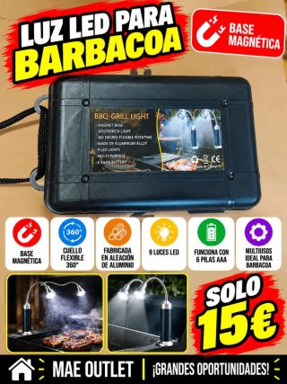 Luz LED para Barbacoa con Base Magnética
