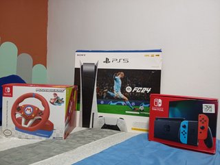 Lote PS5, Nintendo Switch y Volante