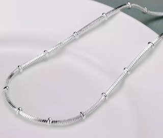 Cadena cuentas de Plata 925