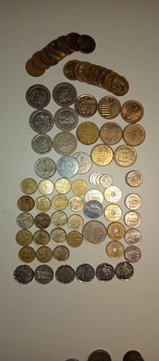 Lote Monedas Antiguas (1878-2001) España y Mundo