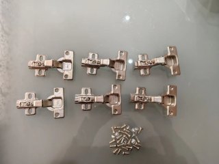 Set de 6 Bisagras para Armario