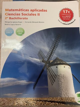 Matemáticas aplicadas Ciencias Sociales II, 2º ...
