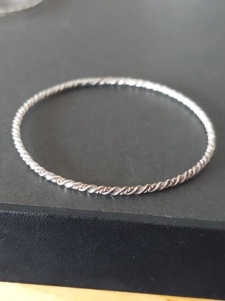 Pulsera de Plata 925 Diámetro 6 cm