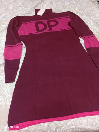Vestido de punto con cuello alto