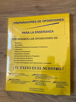 Temario de oposiciones secundaria inglés
