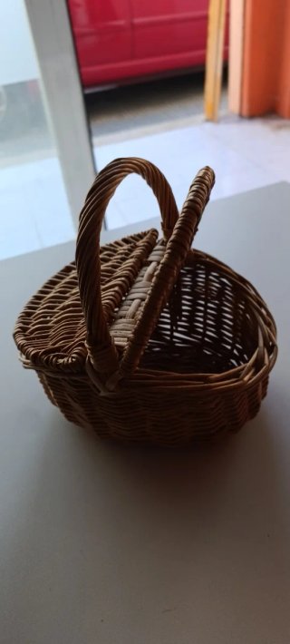 Mini Cesta de Mimbre Infantil