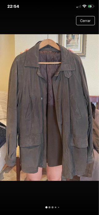 Parka de ante marrón
