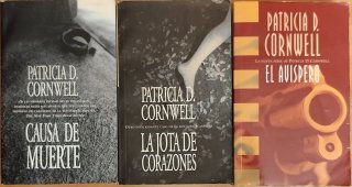LOTE DE 3 LIBROS DE PATRICIA D. CORNWELL
