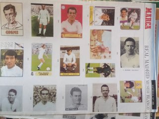 Lámina de Cromos Real Madrid Museo Blanco