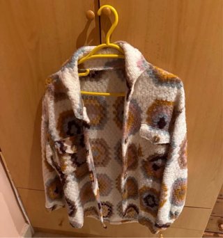 Chaqueta Polar Estampada de Mujer