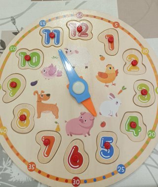 Reloj de Juguete Educativo de Madera