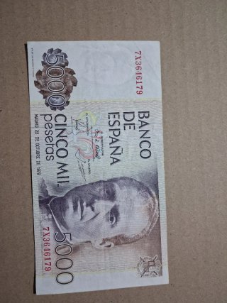 Billete 5000 Pesetas 1979