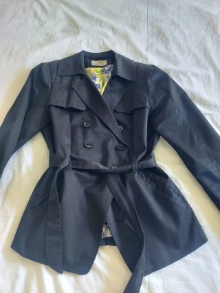 Trench Negro de Mujer