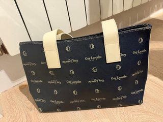 Bolso Guy Laroche Azul y Beige