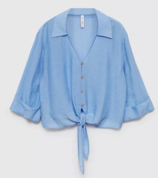Blusa Mango Azul nueva