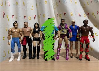 Pack 6 Figuras Colección Mattel WWE
