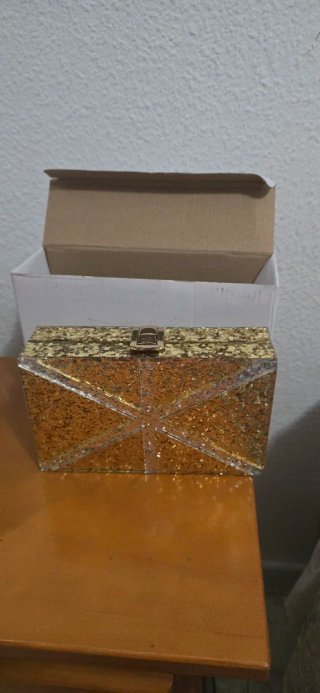 Bolso de fiesta Minueto dorado
