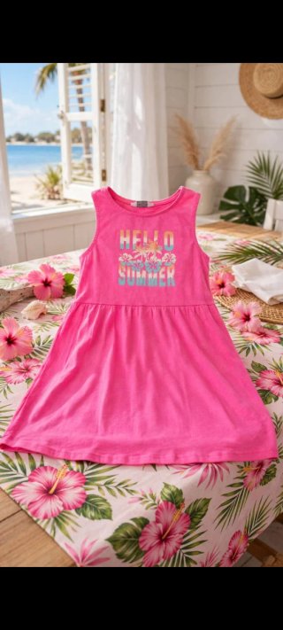 Vestido Rosa 7-8 Hello Summer