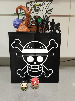Lote Expositor One Piece y 2 Figuras