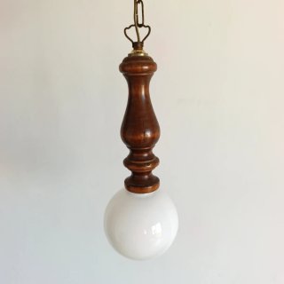 Lámpara Madera y Cristal