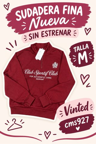 Sudadera Roja Talla M
