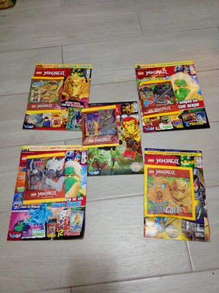 Lote de 5 Revistas LEGO Ninjago