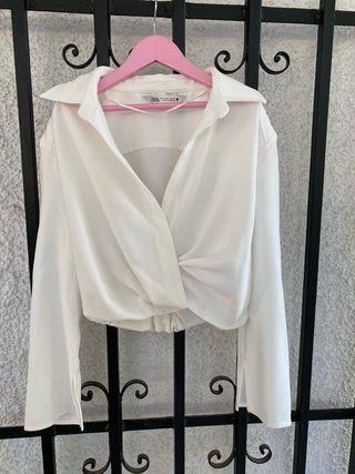 Camisa Blanca Zara Talla S
