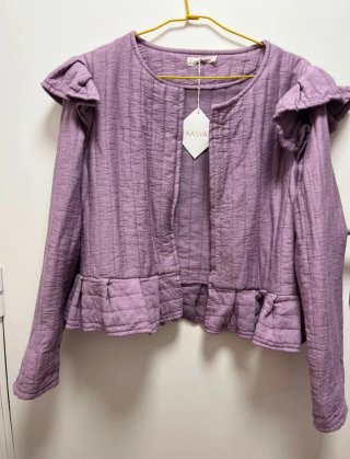 Chaqueta Kasya Malva con Volantes Talla S