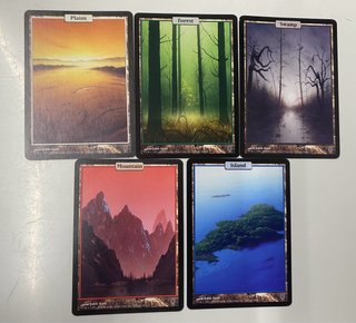 Set 5 Tierras Básicas Magic Unhinged