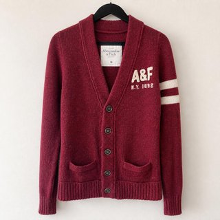 Cardigan punto Abercrombie & Fitch Granate Talla M