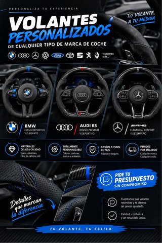 Volante Personalizado para Coche