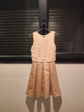 Vestido de fiesta NAF NAF rosa empolvado
