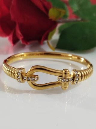 Pulsera de Acero Inoxidable Dorada