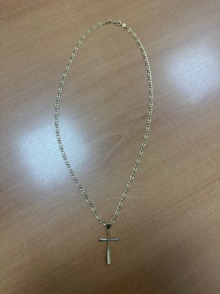 Cadena y Cruz de Oro 18k
