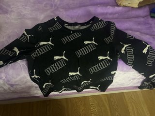 Camiseta Manga Larga Puma Negra