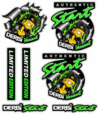 Set de Adhesivos Derbi Variant Start