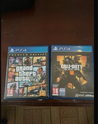 2 Juegos PS4: GTA V y Call of Duty Black Ops 4