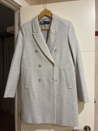 Abrigo Gris Zara Talla S
