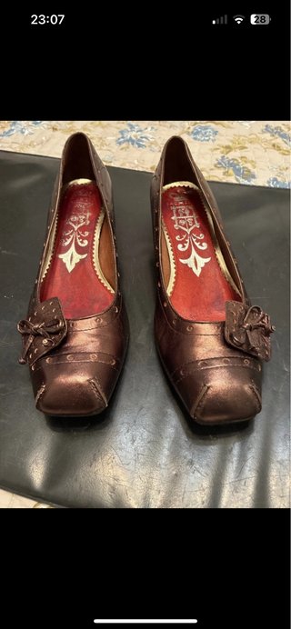 Zapatos de Piel Marrones Talla 41