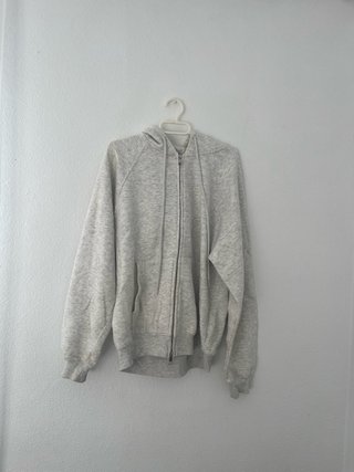 Sudadera Gris con Cremallera