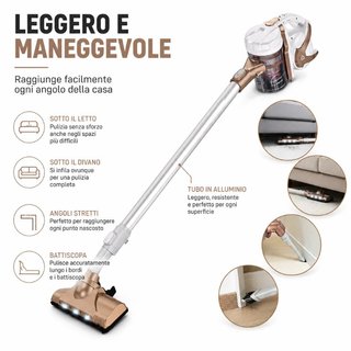 Aspirapolvere Scopa Eléctrica Ciclonico Sin Filo B