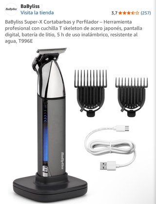 Cortabarbas y Perfilador BaByliss Super-X